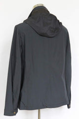 Longhi Coat: XXXX-Large, Pale navy blue, snap/zippered front, water-resistant cotton blend