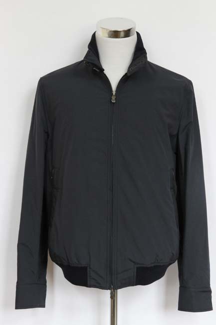 FINAL SALE Longhi Jacket: XXX-Large, Soft navy blue, zip front, water-resistant cotton blend