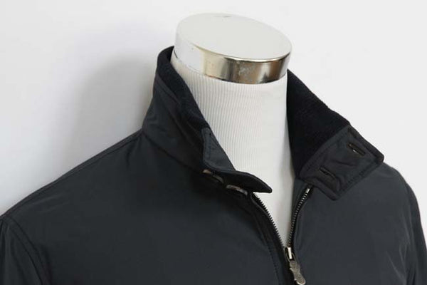 FINAL SALE Longhi Jacket: XXX-Large, Soft navy blue, zip front, water-resistant cotton blend