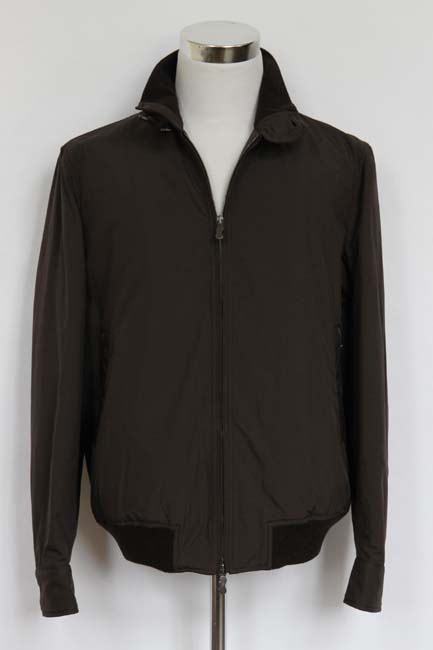 FINAL SALE Longhi Jacket: XXX-Large, Soft brown, zip front, water-resistant cotton blend