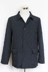FINAL SALE Longhi Coat: XX-Large/3X-Large, Soft navy blue, button front, poly blend