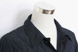 FINAL SALE Longhi Coat: XX-Large/3X-Large, Soft navy blue, button front, poly blend