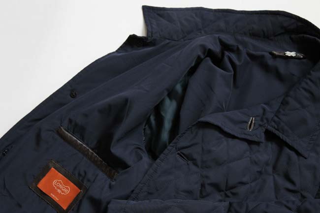 FINAL SALE Longhi Coat: XX-Large/3X-Large, Soft navy blue, button front, poly blend