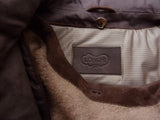 Longhi Coat: Medium, Brown, Cotton with cashmere removable lining