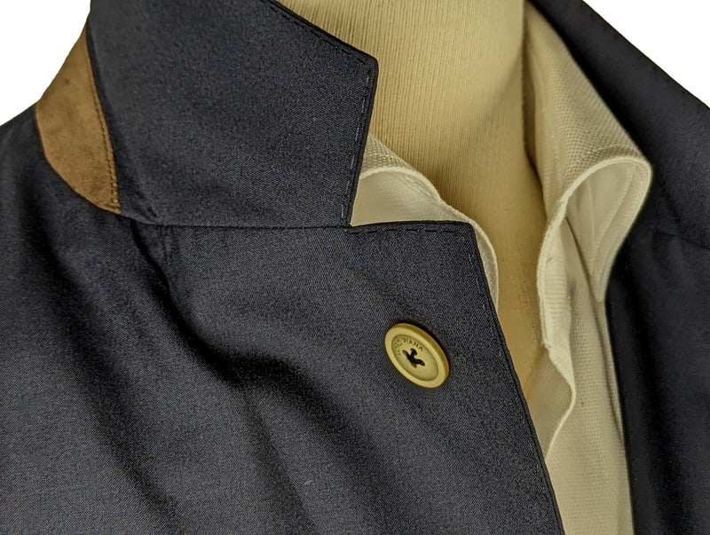 Loro Piana Sport Coat 41/42R Navy Blue Featherweight Cashmere/Silk