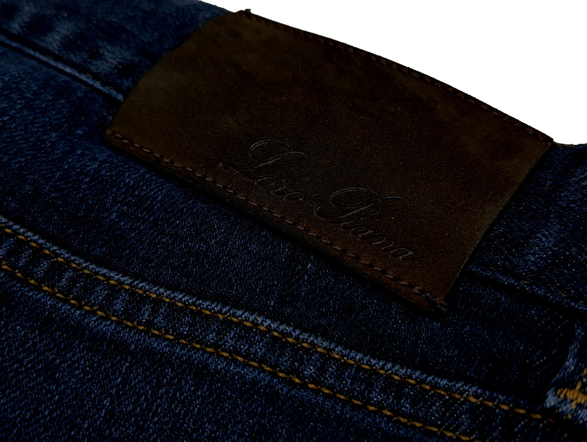 Loro Piana Jeans 32 Slim Dark Indigo Blue 5 Pocket Kurashiki