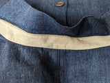 Loro Piana Sport Coat 41/42R Denim Blue Herringbone Linen/Silk