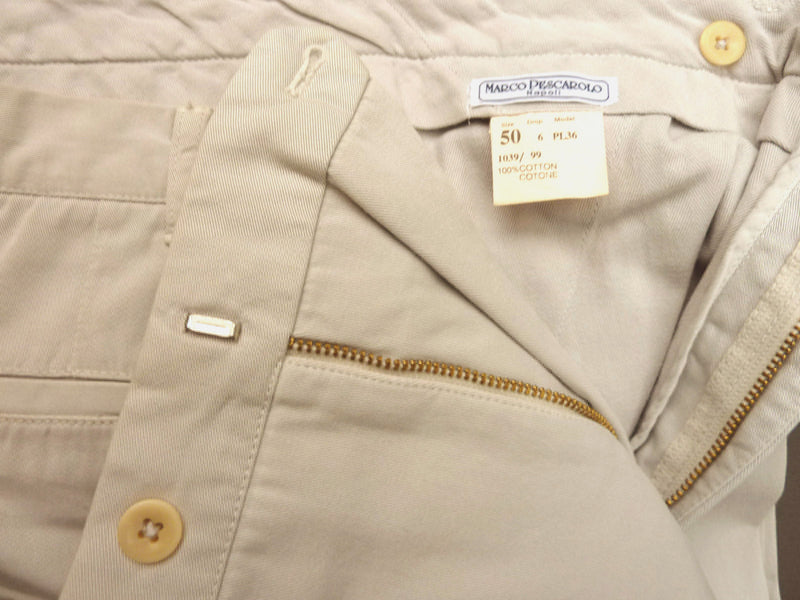 Marco Pescarolo Trousers: 34, Stone, off seam pockets, 100% cotton
