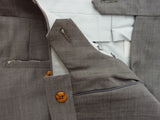 Marco Pescarolo Trousers: 34/35 Light Grey flat front wool/mohair