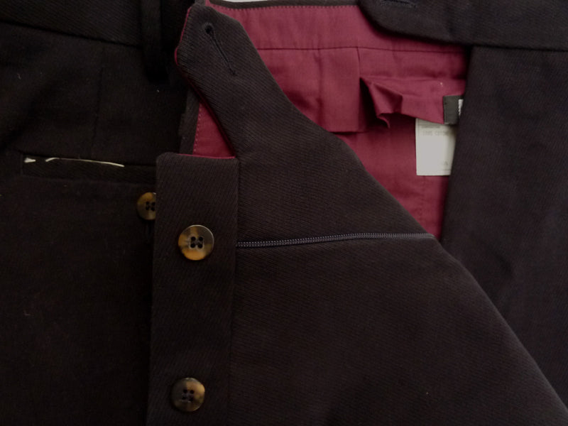 Marco Pescarolo Trousers: 36, Black,  on seam pockets, 100% cotton