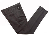 Marco Pescarolo Trousers: 37/38 Mid Grey flat front wool flannel