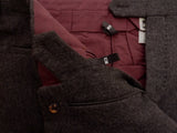 Marco Pescarolo Trousers: 34/35 Charcoal Grey flat front Heavy wool flannel