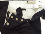 Marco Pescarolo Trousers: 33/34 Dark blue Contrast Stitch Flat front cotton denim