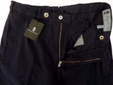 Marco Pescarolo Trousers: 32, Navy, on seam pockets, cotton/elastane