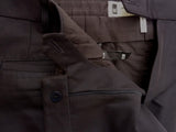 Marco Pescarolo Trousers: 34, Dark navy blue, flat front, cotton/wool