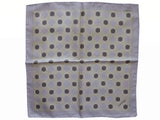 Marinella Pochette, Beige medallion pattern, pure silk