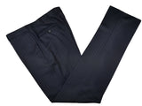 Caruso/MaCo Suit: 43R/44R, Midnight with cobalt stripes, 3-button, 100's wool