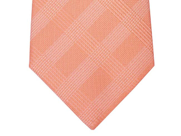 Mattabisch Tie, Light orange plaid, pure silk