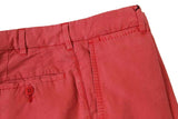 Marco Pescarolo Trousers: 32, Washed faded red, flat front, washed cotton/silk