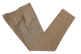 Marco Pescarolo Trousers: 34, Dark soft khaki, flat front, pure cotton