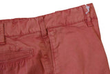 Marco Pescarolo Trousers: 32, Washed faded red, flat front, cotton/elastane