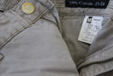 Marco Pescarolo Trousers: 33/34, Washed beige, flat front, cotton/elastane