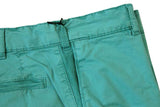 Marco Pescarolo Trousers: 34, Washed light teal green, flat front, cotton/elastane