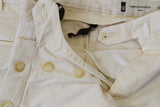 Marco Pescarolo Trousers: 34, Washed light stone, flat front, cotton/elastane