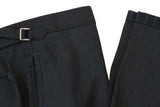 Marco Pescarolo Trousers: 34, Dark charcoal grey, flat front, heavy wool