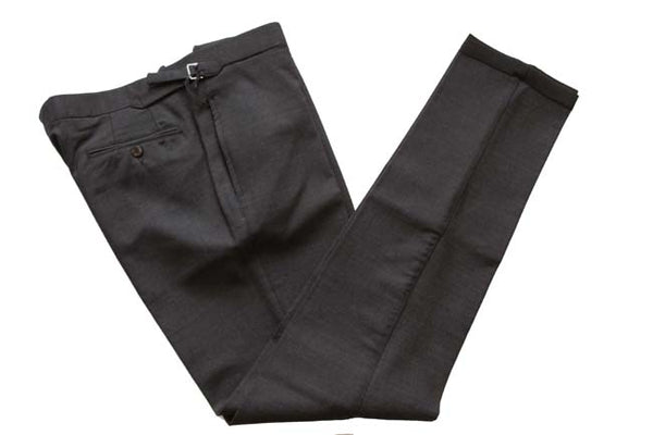 Marco Pescarolo Trousers: 34 Dark charcoal grey, flat front, heavy wool