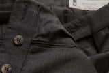 Marco Pescarolo Trousers: 34 Dark charcoal grey, flat front, heavy wool
