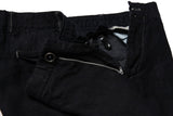 Marco Pescarolo Trousers: 36, Dark navy blue Flat front Wool/Linen/Silk