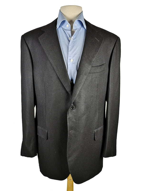 Pal Zileri Sartoriale Sport Coat 43/44R Black 2-button pure cashmere