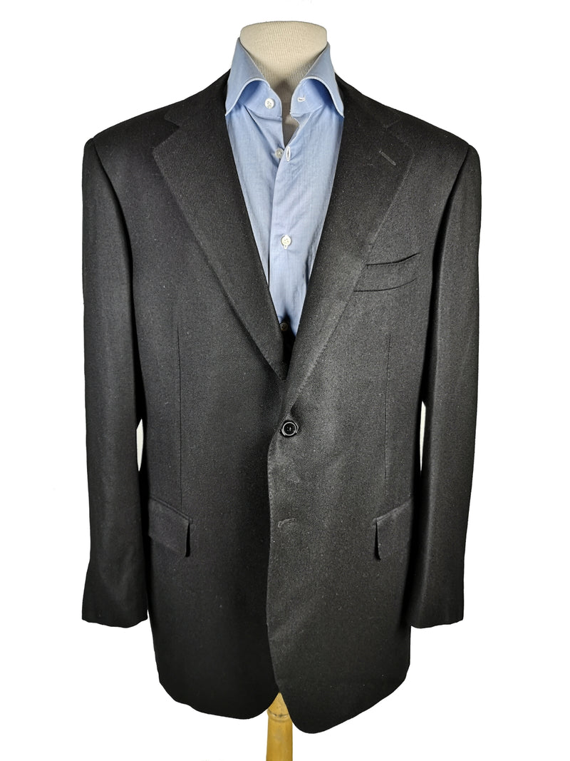 Pal Zileri Sartoriale Sport Coat 43/44R Black 2-button pure cashmere