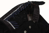 PT01 Trousers: 36/37, Washed black with brown trim, flat front, cotton/elastan