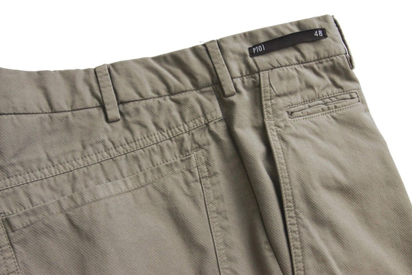 PT01 Trousers: 32, Beige twill, fat front, soft cotton
