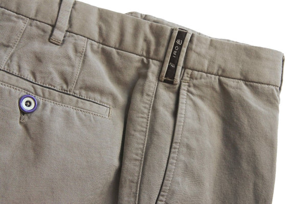 PT01 Trousers: 31/32, Beige, flat front, cotton/elastane