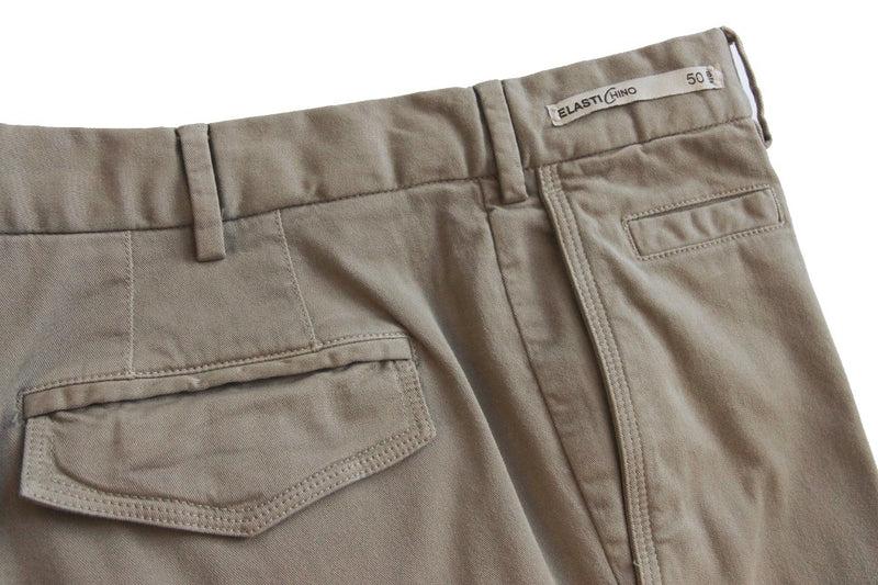 PT01 Trousers: 33/34, Beige, flat front, cotton/elastane