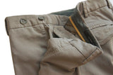 PT01 Trousers: 35/36, Beige, flat front, cotton/elastane