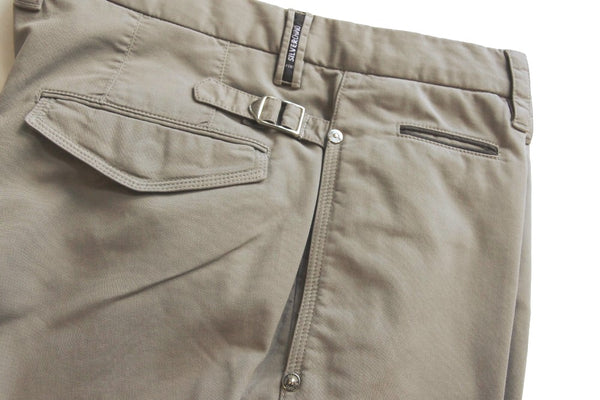 PT01 Trousers: 32, Beige, flat front, cotton/elastane