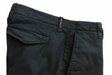 PT01 Trousers: 38, Solid black, flat front, cotton/elastane
