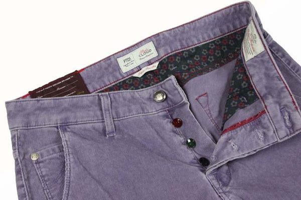 PT05 Jeans: 32, Soft lavender, 5-pocket, cotton/elastan corduroy