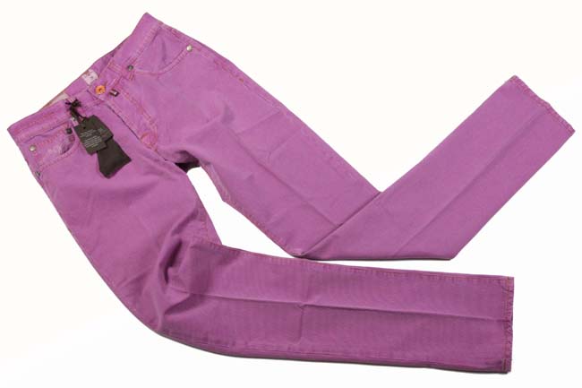 PT05 Jeans: 31, Soft striped fuchsia, 5-pocket, cotton/polyester