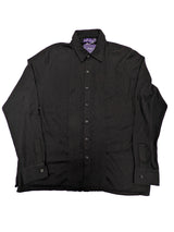 Ralph Lauren Purple Label Cardigan X-Large Black Ribbed Front Cashmere