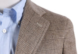 Isaia for Riviera Sport Coat: 41R SALE!, Mushroom/Tan Plaid, 3-button, pure cashmere