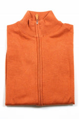 Riviera Sweater: Orange Full Zip