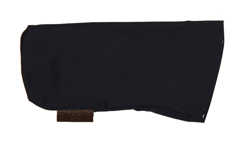 Sartorial Home Glasses Sleeve/Pochette, Solid navy blue Pure Silk