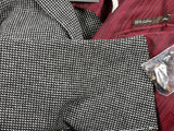 Stile Latino Sport Coat: 41R/42R, Black & white weave, 3-button, wool