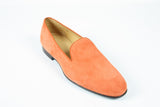 Sutor Mantellassi Shoes SALE! Soft orange suede slip-on loafers