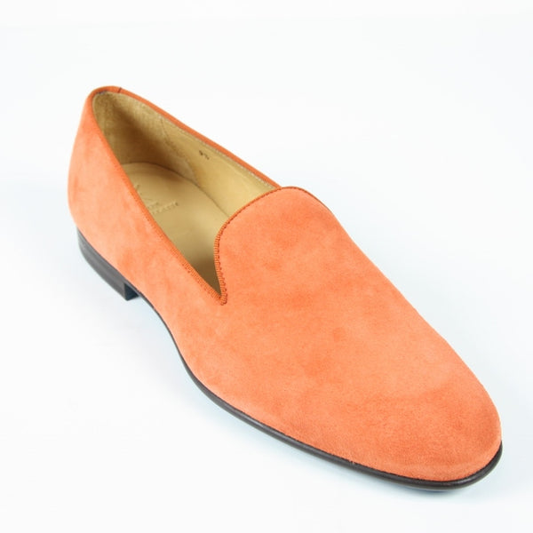 Sutor Mantellassi Shoes SALE! Soft orange suede slip-on  display picture 3